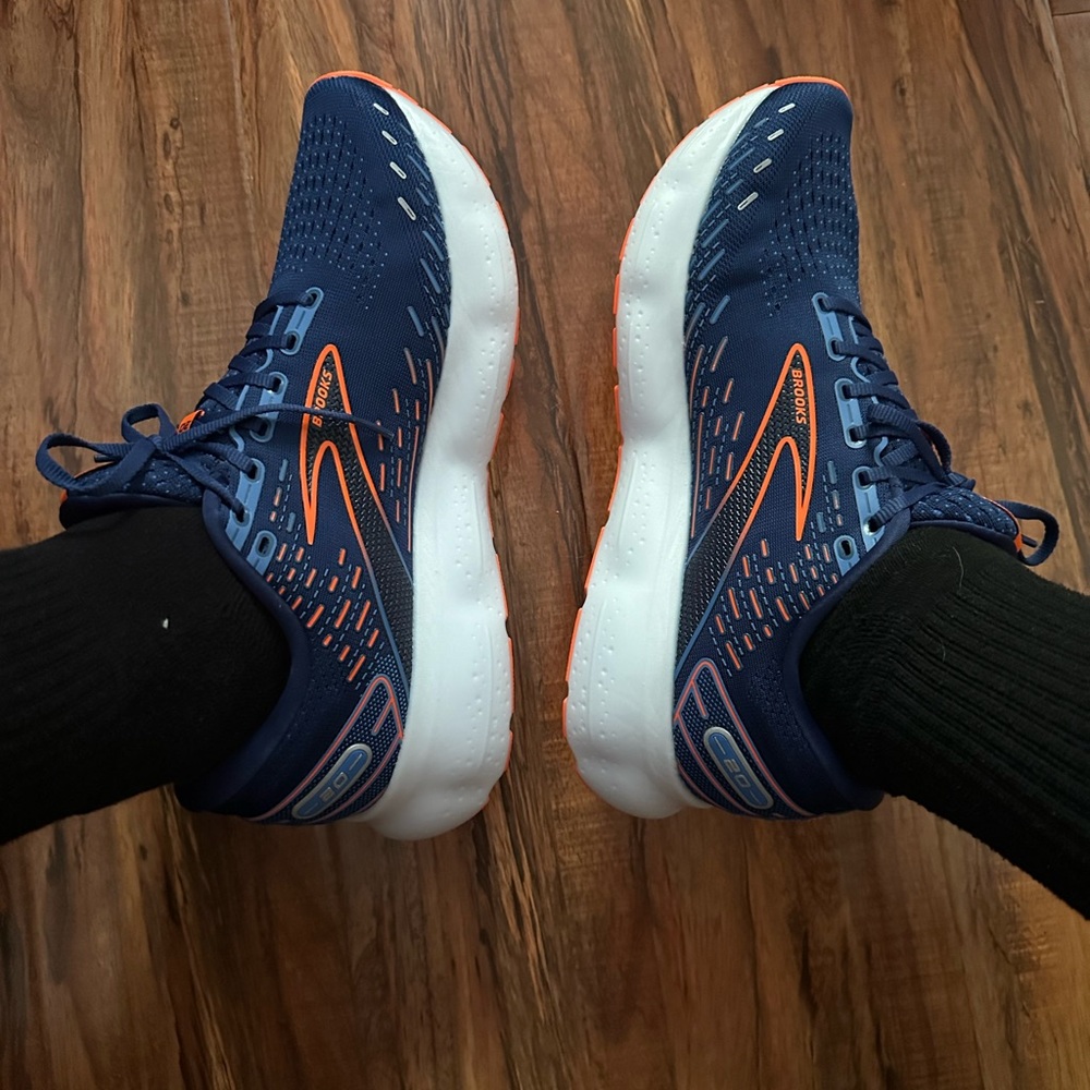 Brooks Blue and Orange Running Shoes